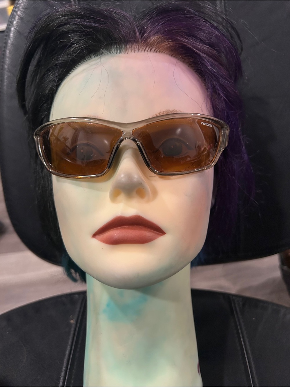 Tifosi Optics Brown Lens Women's Sport Sunglasses with Clear Brown Frame